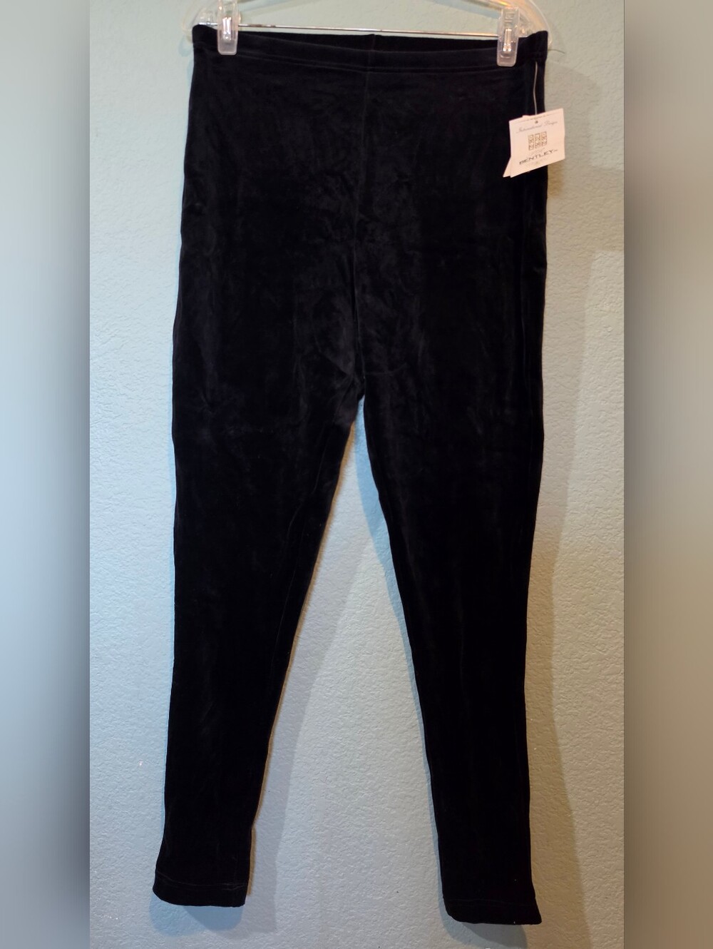 Vintage Bentley Velvet Leggings Large Black 90s Witchy Whimsigoth Academia NWT